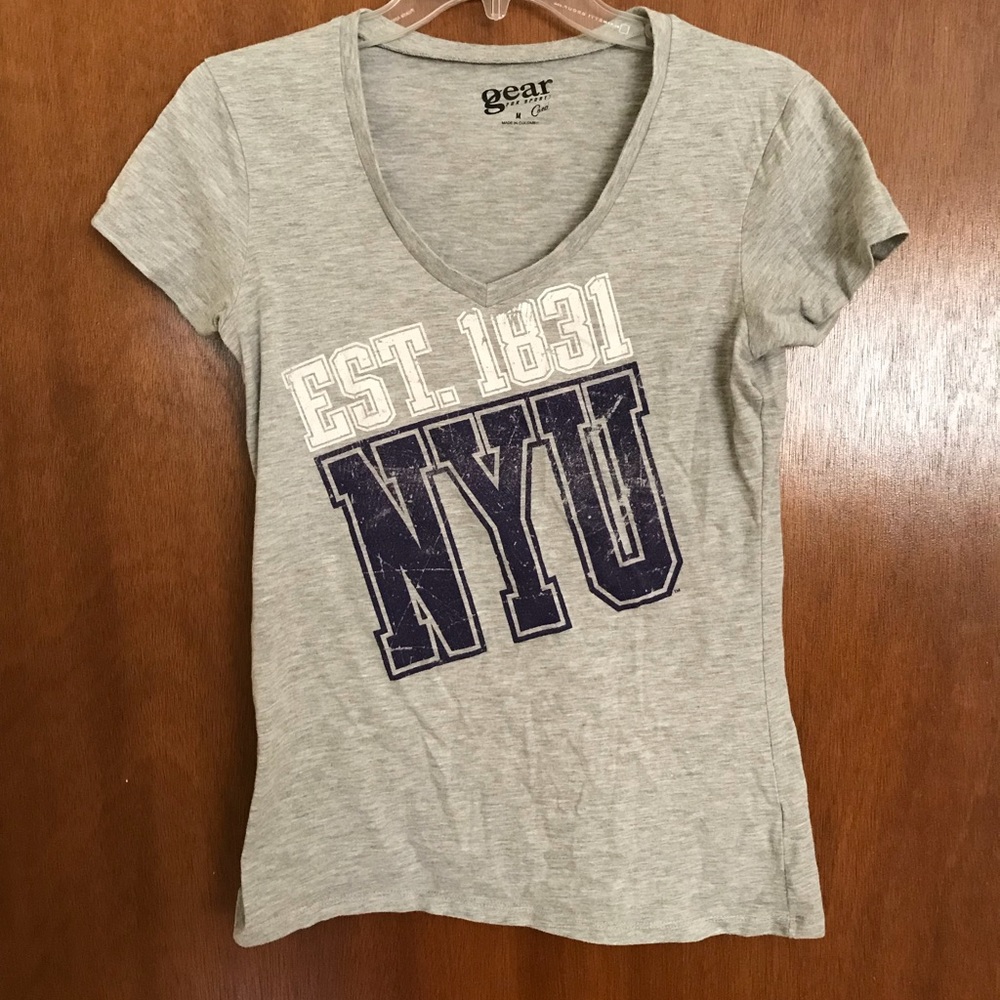 Gray NYU T-Shirt